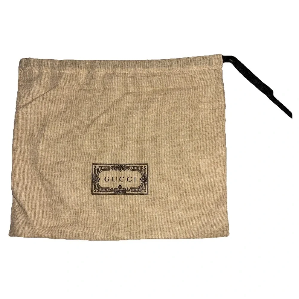 Gucci Dust Bag Cotton Canvas Beige 13x11